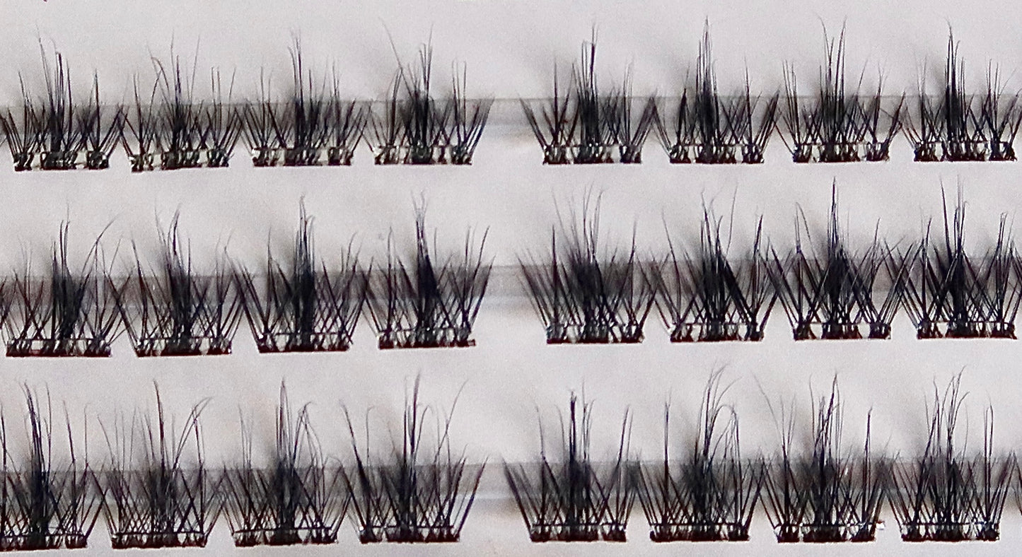 Pre-Glued Press-On Cluster Lashes #1